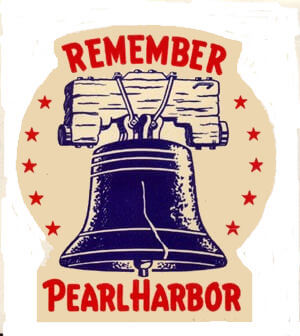 (image for) 1942 Remember Pearl Harbor WW2 Sticker